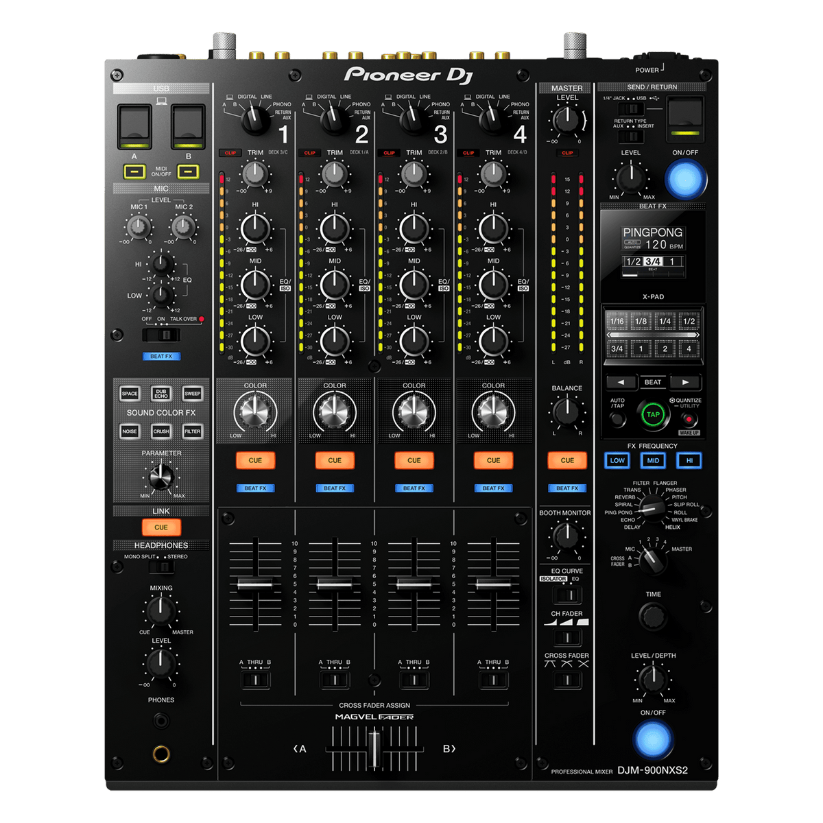 Pioneer DJM 900NXS2 4 channel DJ mixer