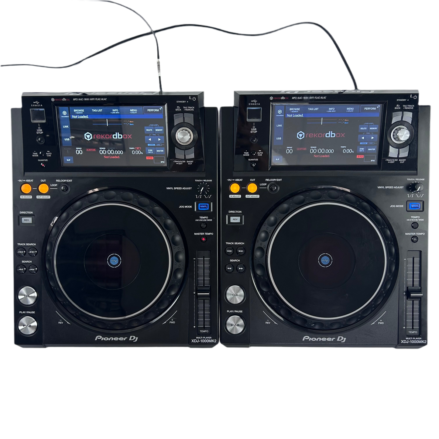 Pioneer XDJ 1000 MK2 Pair - Professional DJ Media Players