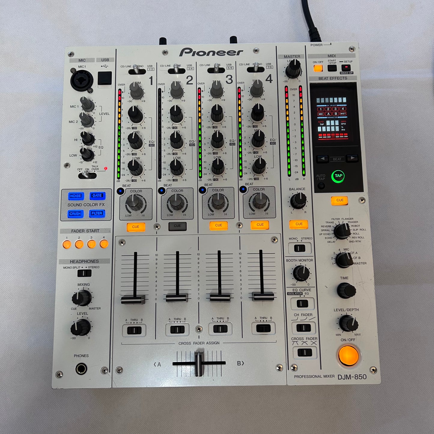 Pioneer DJ DJM 850 W - Professional 4-Channel DJ Mixer - Turntable Trader
