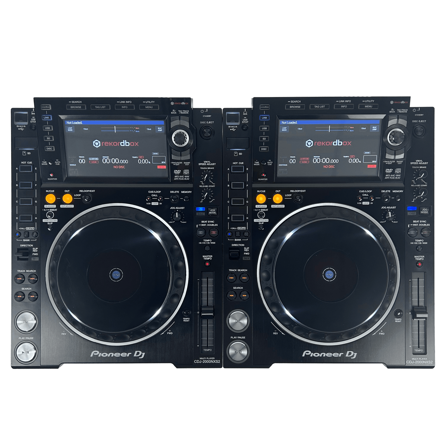 Pioneer CDJ 2000 NXS2 Pair - Professional DJ Media Players