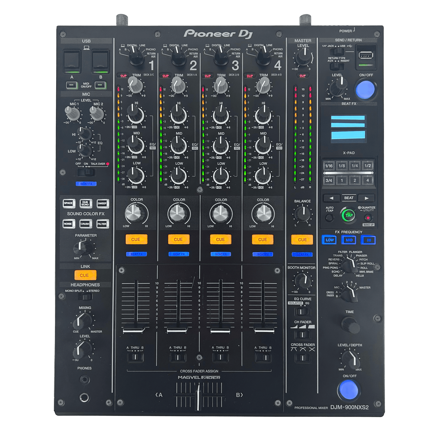 Pioneer DJM 900NXS2 - Professional 4-Channel DJ Mixer