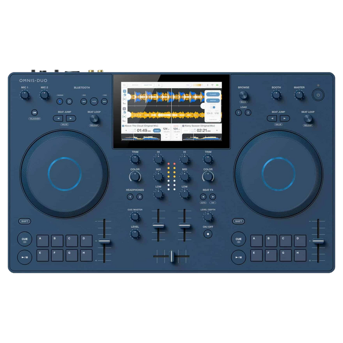 AlphaTheta OMNIS DUO portable DJ controller - top panel