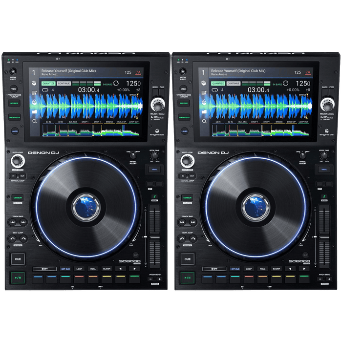 Denon SC6000 Prime DJ Players Pair - Professional DJ Media Players