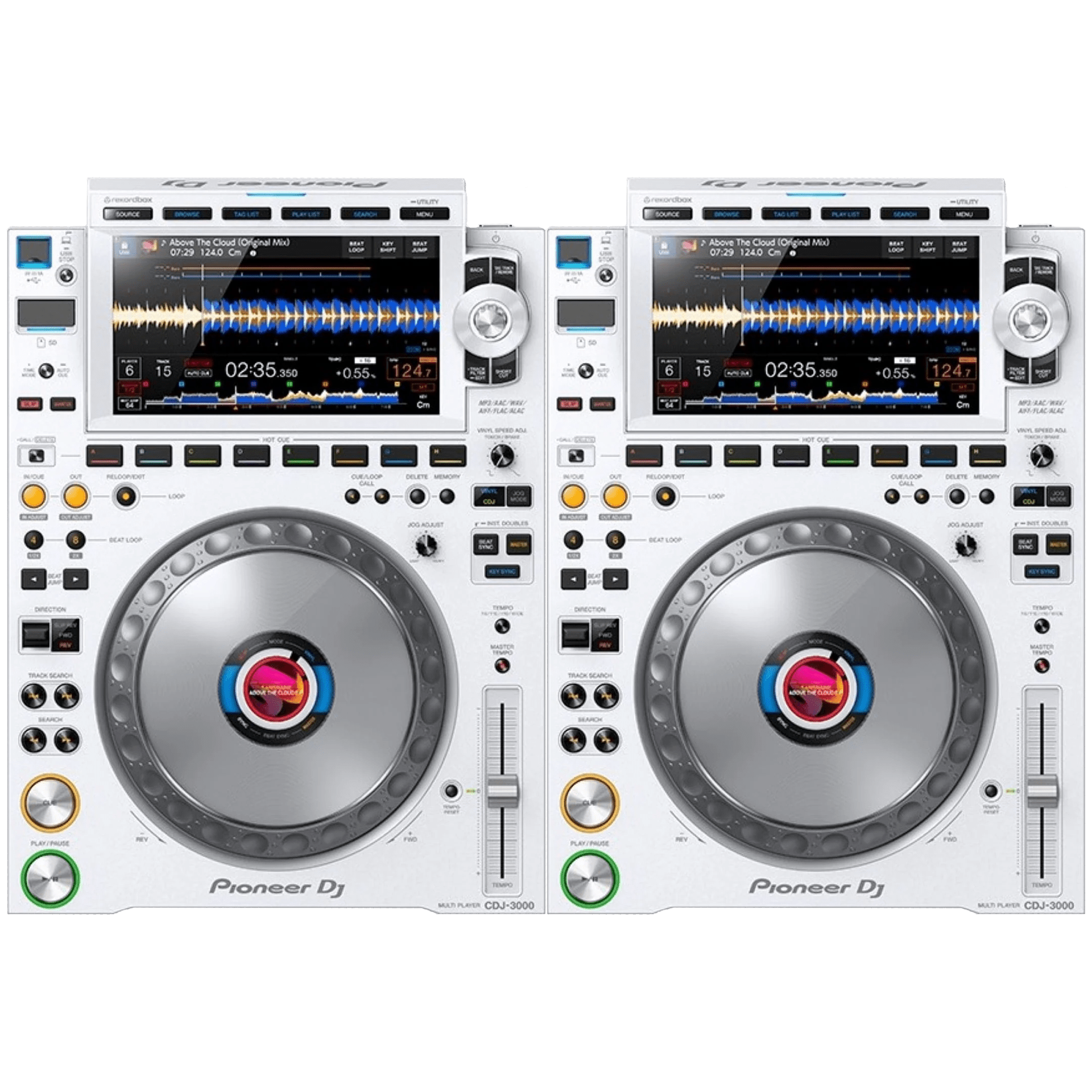Pioneer CDJ-3000 シルバー Pioneer CDJ 3000 W Pair - Professional Multi Player DJ Players