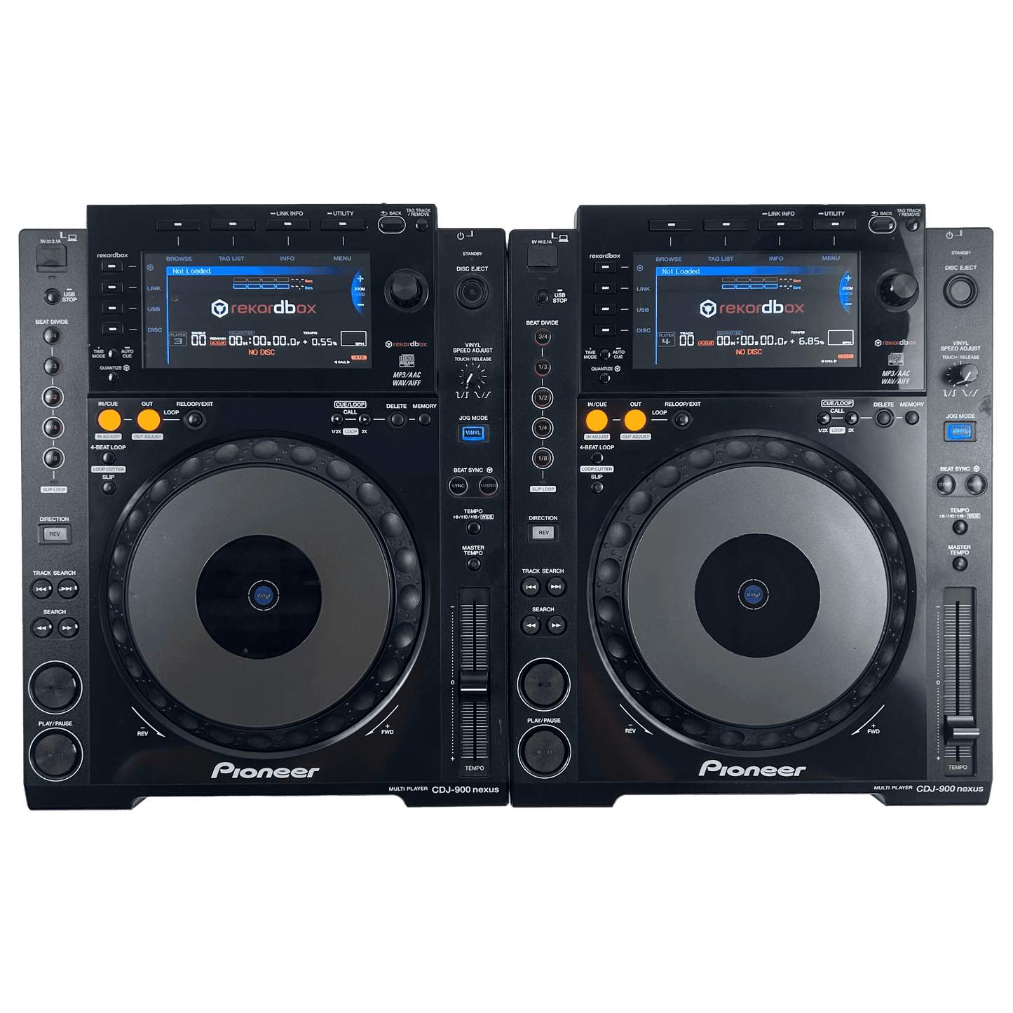 Pioneer CDJ 900 Nexus Pair - Professional DJ Media Players - Turntable Trader