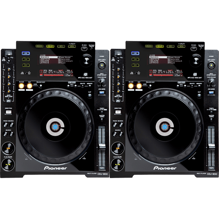 Pioneer CDJ 900 Pair - Professional DJ Media Players