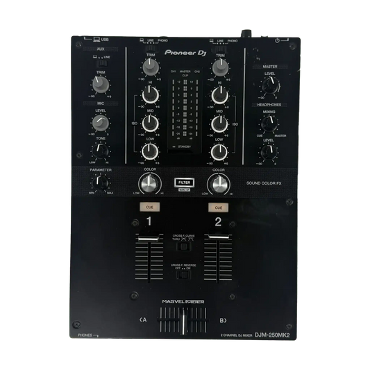 Pioneer DJ DJM 250 MK2 - Professional 2 - Channel DJ Mixer - Turntable Trader