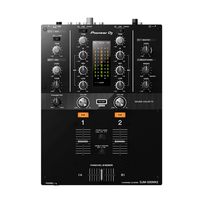 Pioneer DJ DJM 250 MK2 - Professional 2 Channel DJ Mixer