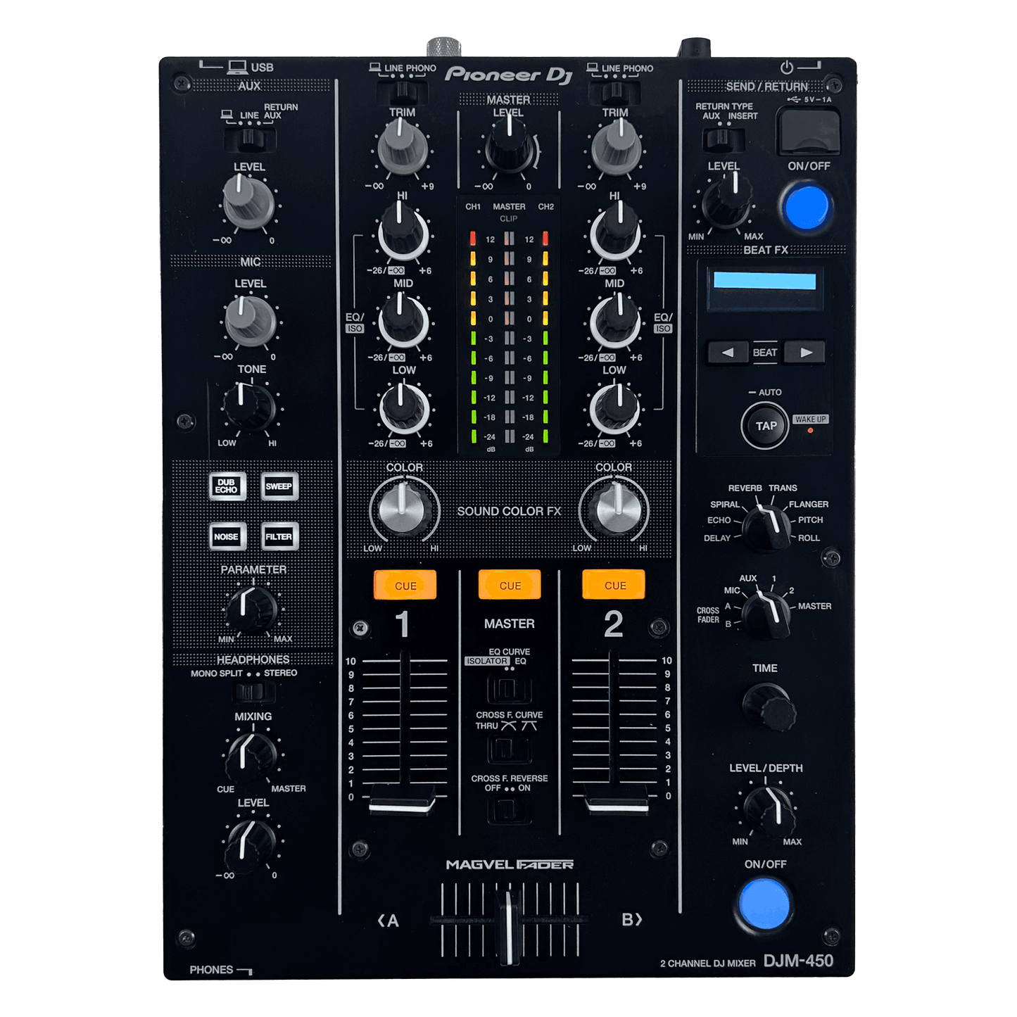 Pioneer DJ DJM 450 - Professional 2 - Channel DJ Mixer - Turntable Trader