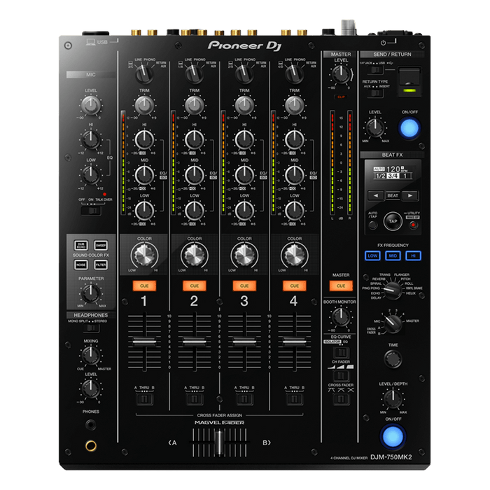 Pioneer DJ DJM 750MK2 - Professional 4-Channel DJ Mixer