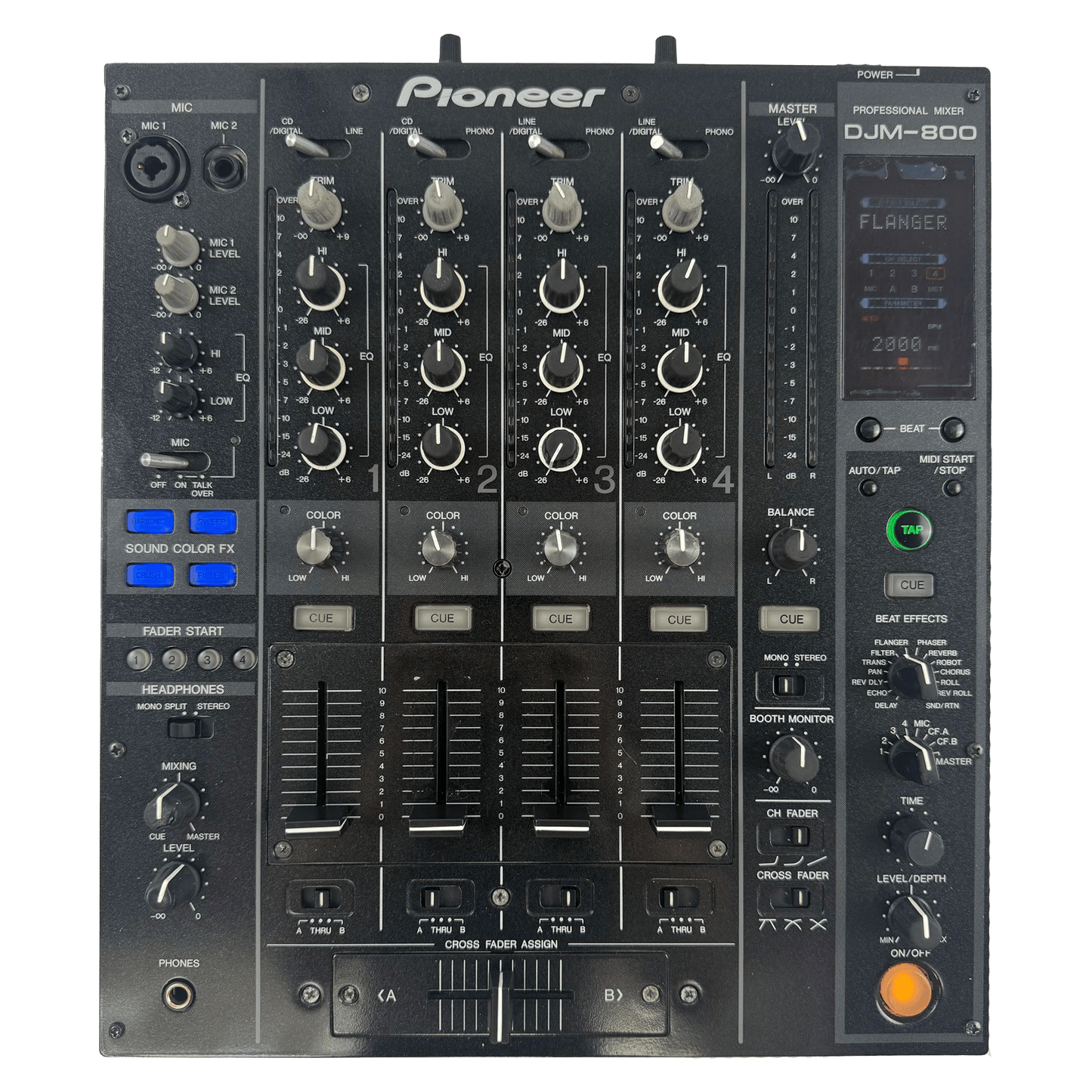Pioneer DJ DJM 800 - Professional 4 - Channel DJ Mixer - Turntable Trader