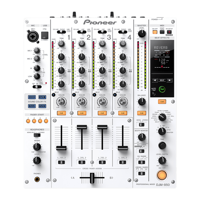 Pioneer DJ DJM 850 W - Professional 4-Channel DJ Mixer