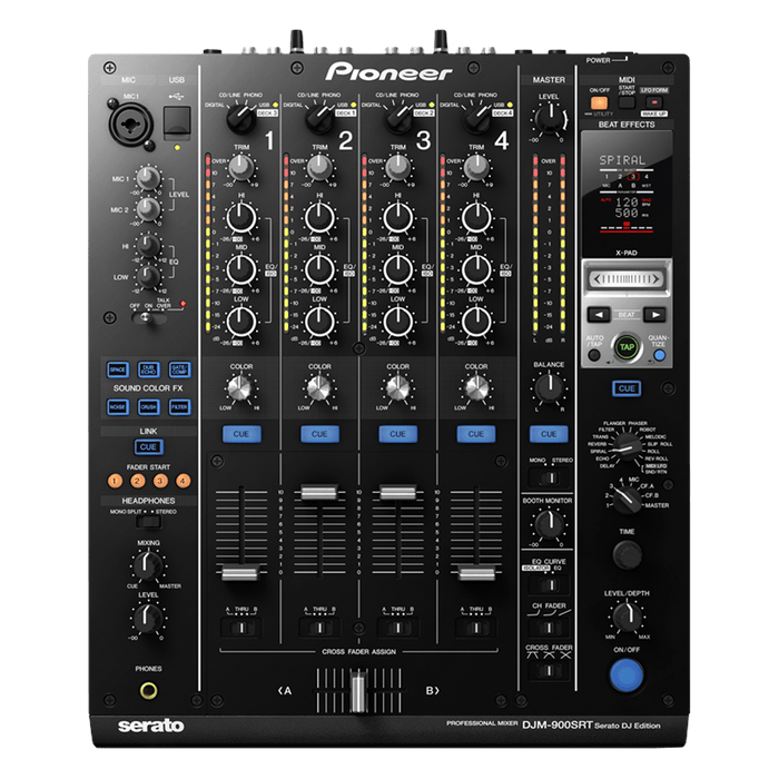 Pioneer DJ DJM 900 SRT - Professional 4-Channel DJ Mixer for Serato