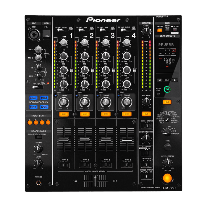 Pioneer DJM-850 - Professional 4-Channel DJ Mixer