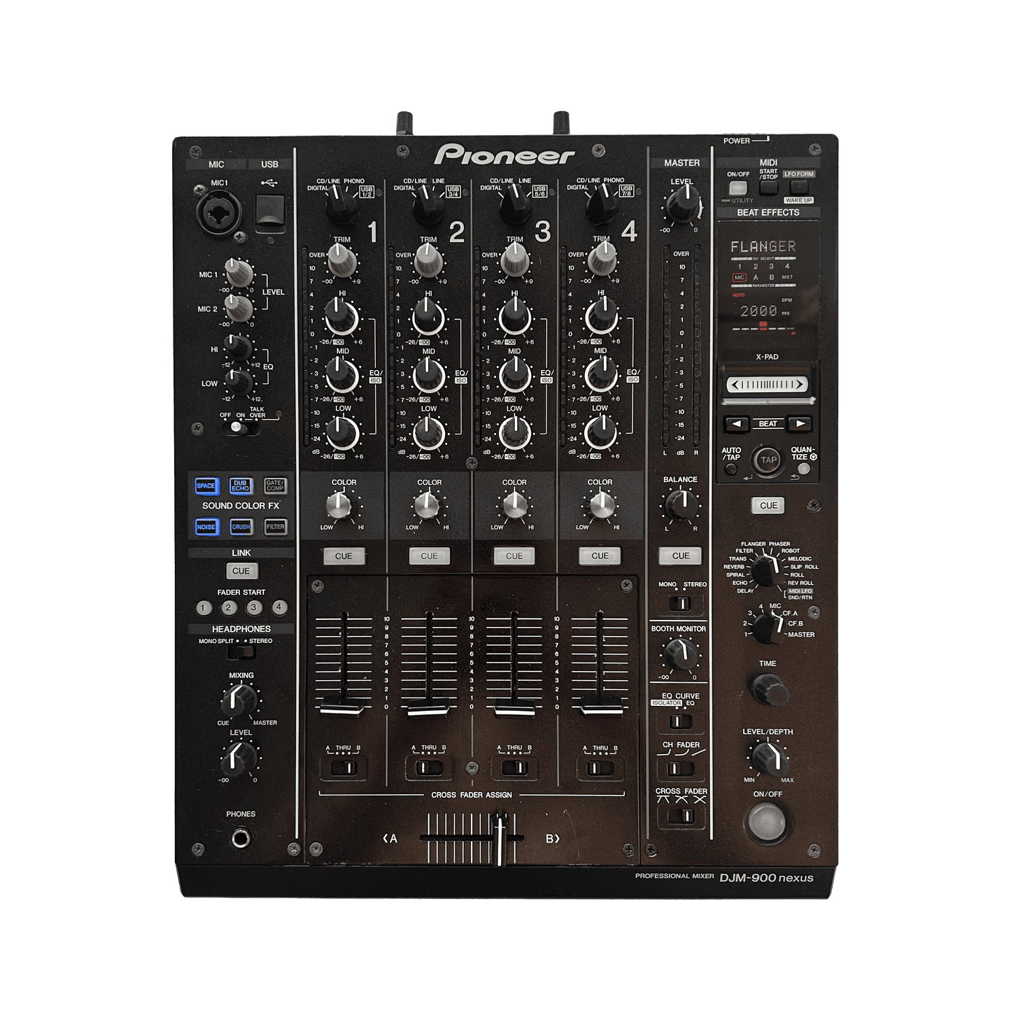 Pioneer DJM 900 Nexus 4 - Channel Professional DJ Mixer - Turntable Trader