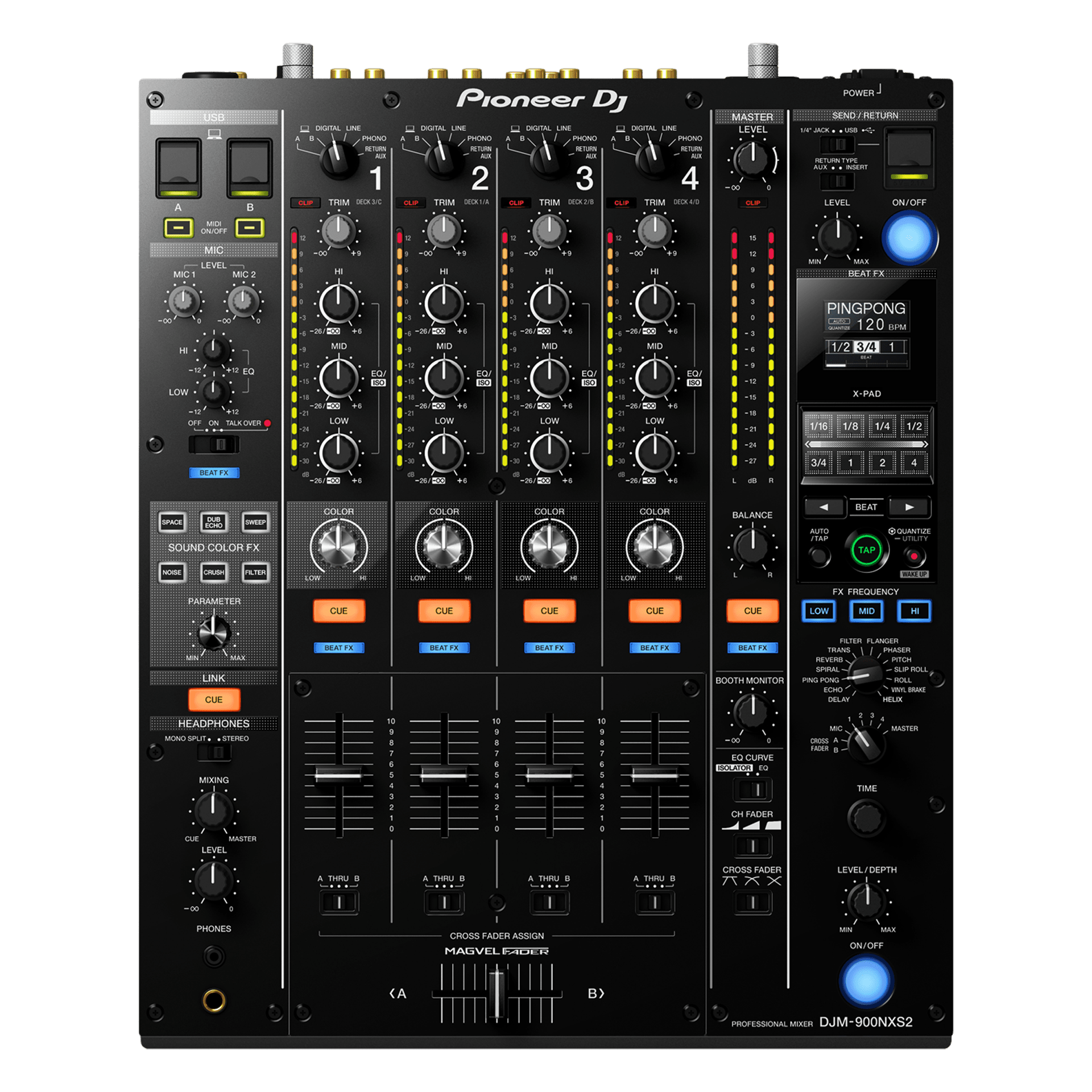 Pioneer DJM 900NXS2 4 Channel DJ Mixer | Turntable Trader