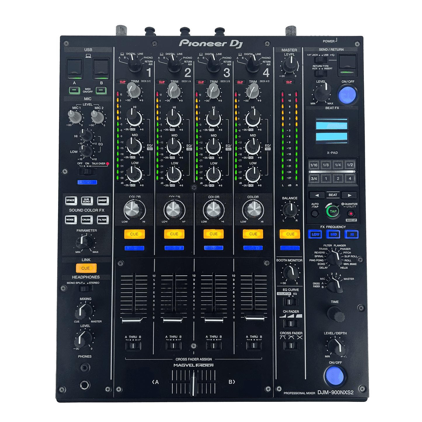 Pioneer DJM 900NXS2 - Professional 4 Channel DJ Mixer - Turntable Trader