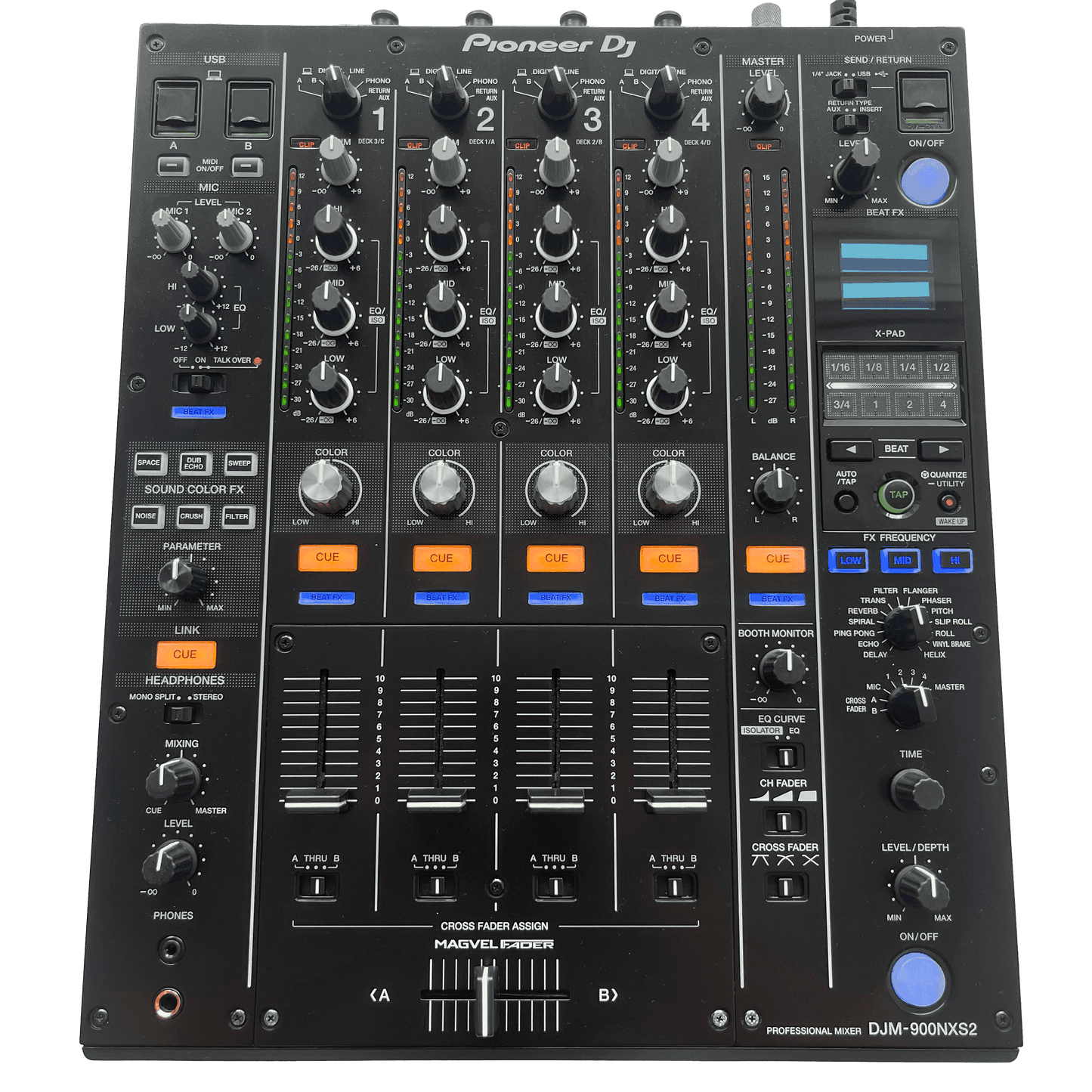 Pioneer DJM 900NXS2 - Professional 4 Channel DJ Mixer - Turntable Trader