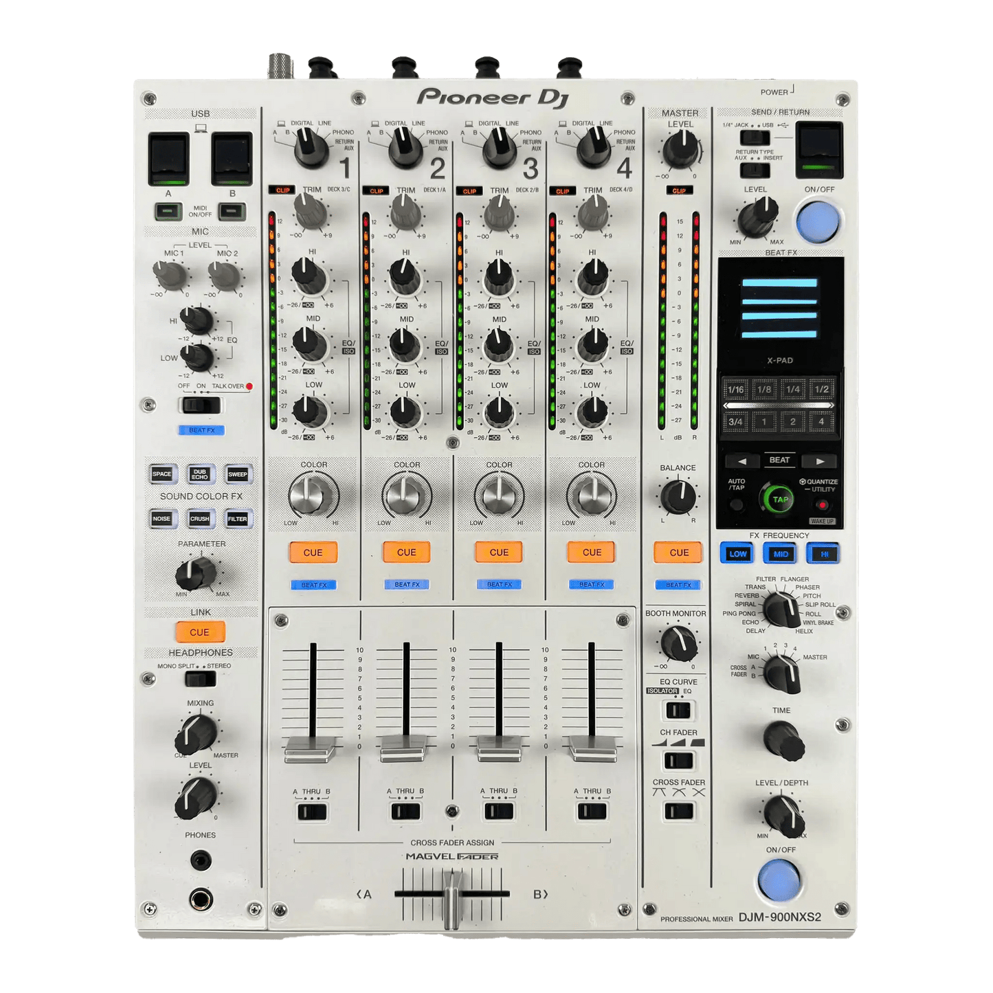 Pioneer DJM 900NXS2 W - Professional 4 Channel DJ Mixer - Turntable Trader