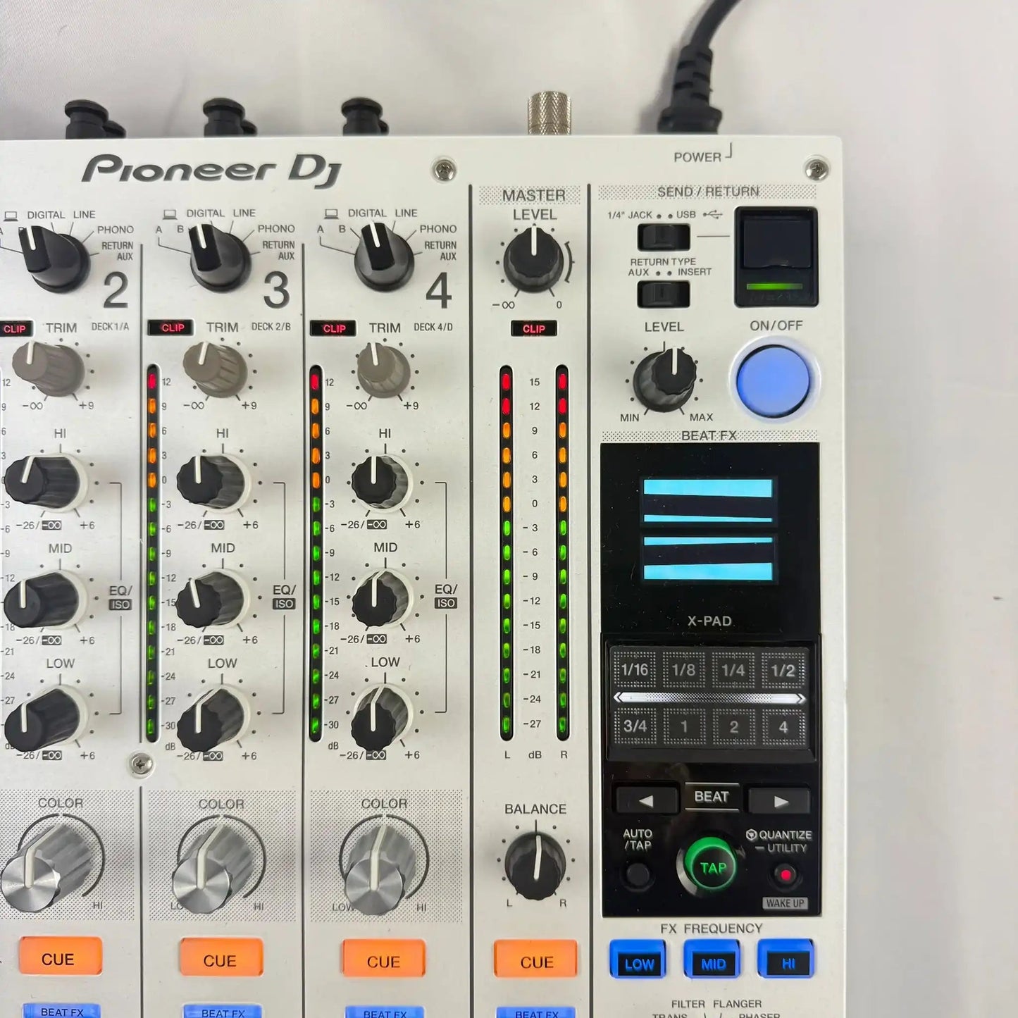 Pioneer DJM 900NXS2 W - Professional 4 Channel DJ Mixer - Turntable Trader