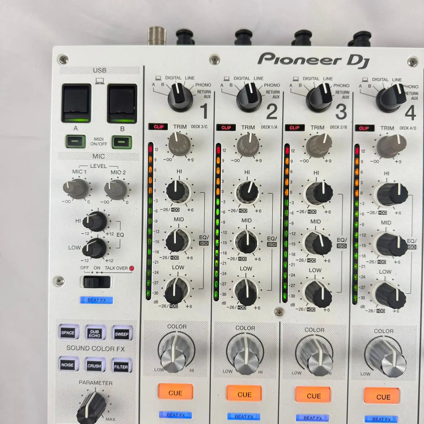 Pioneer DJM 900NXS2 W - Professional 4 Channel DJ Mixer - Turntable Trader