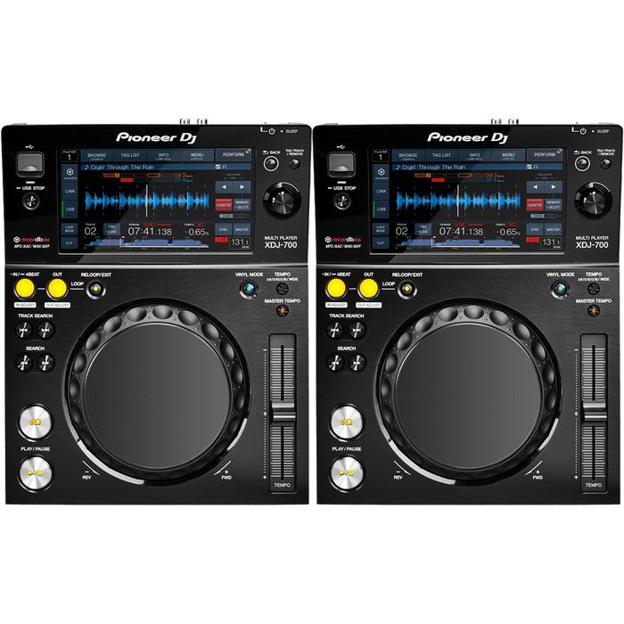 Pioneer XDJ 700 Pair - Professional DJ Media Players