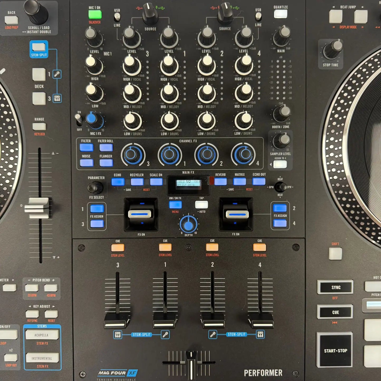 Rane Performer - 4 Channel Motorized DJ Controller - Turntable Trader