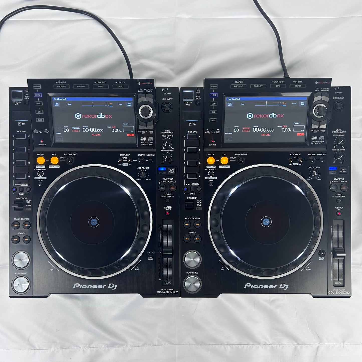 Pioneer CDJ 2000 NXS2 Pair - Professional DJ Media Players