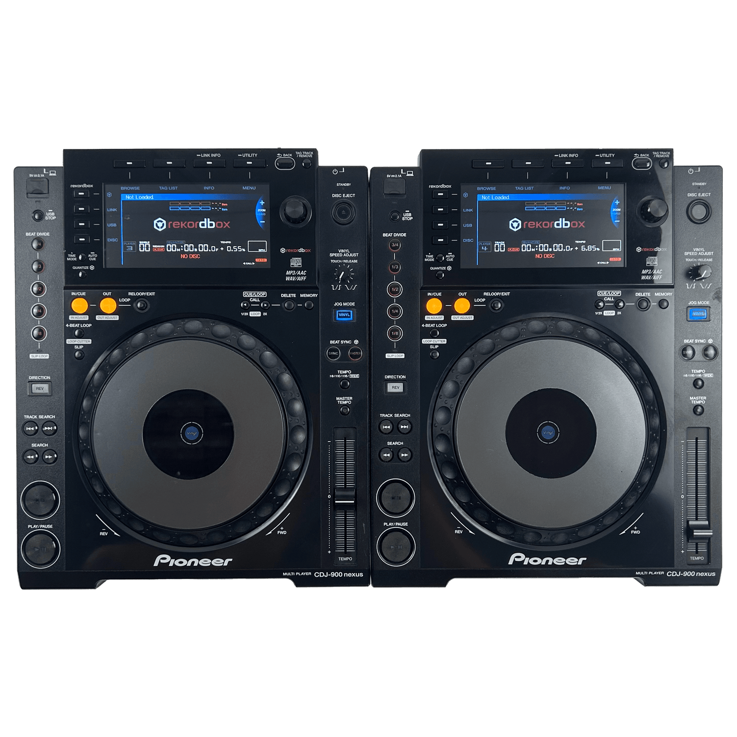 Pioneer CDJ 900 Nexus Pair - Professional DJ Media Players
