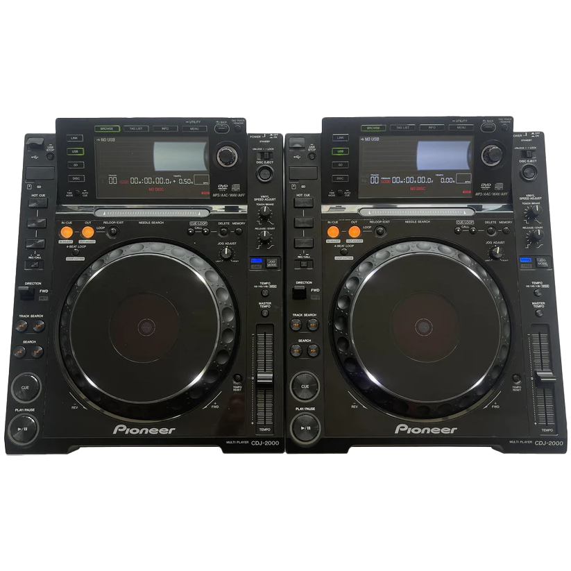 2x Pioneer CDJ 2000 Pair