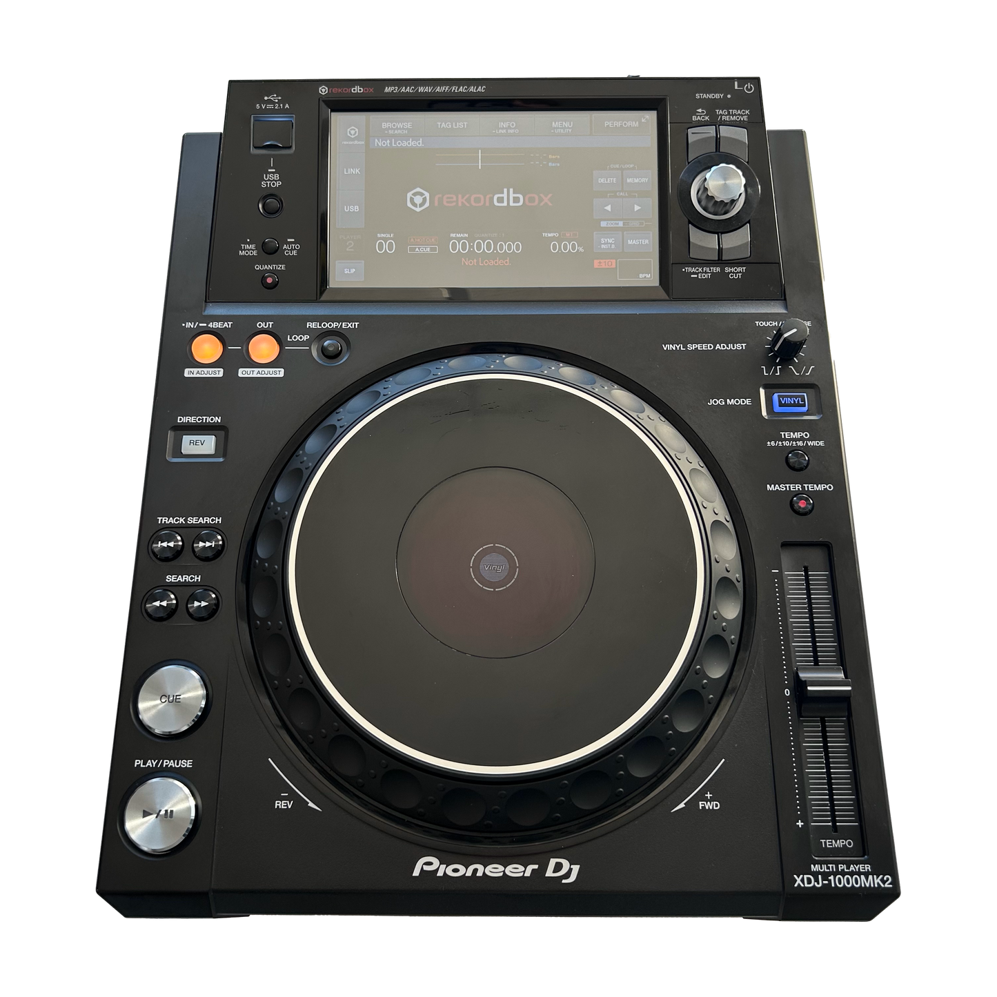 1x Pioneer XDJ 1000MK2 & Decksaver Single - Turntable Trader 