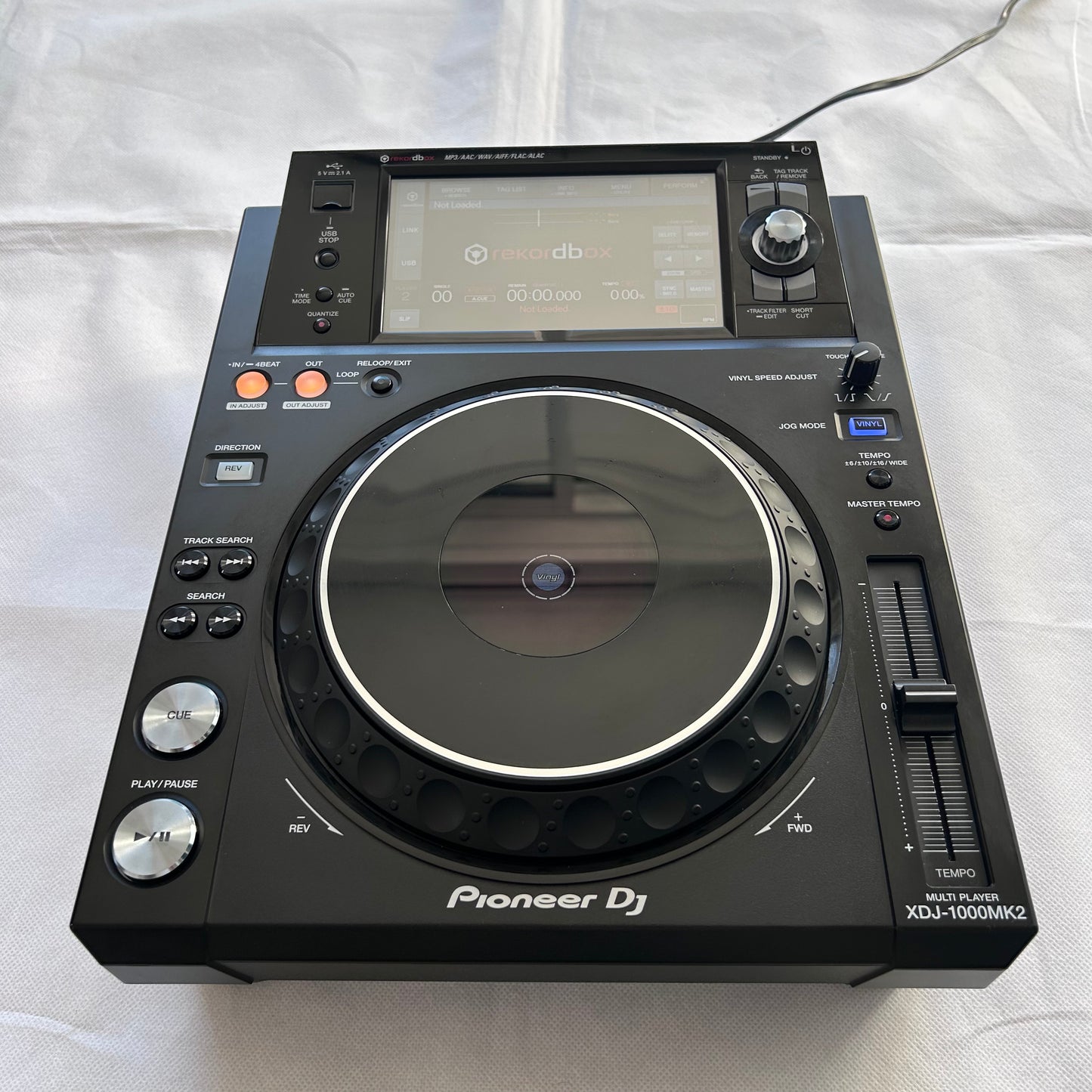 1x Pioneer XDJ 1000MK2 & Decksaver Single - Turntable Trader 