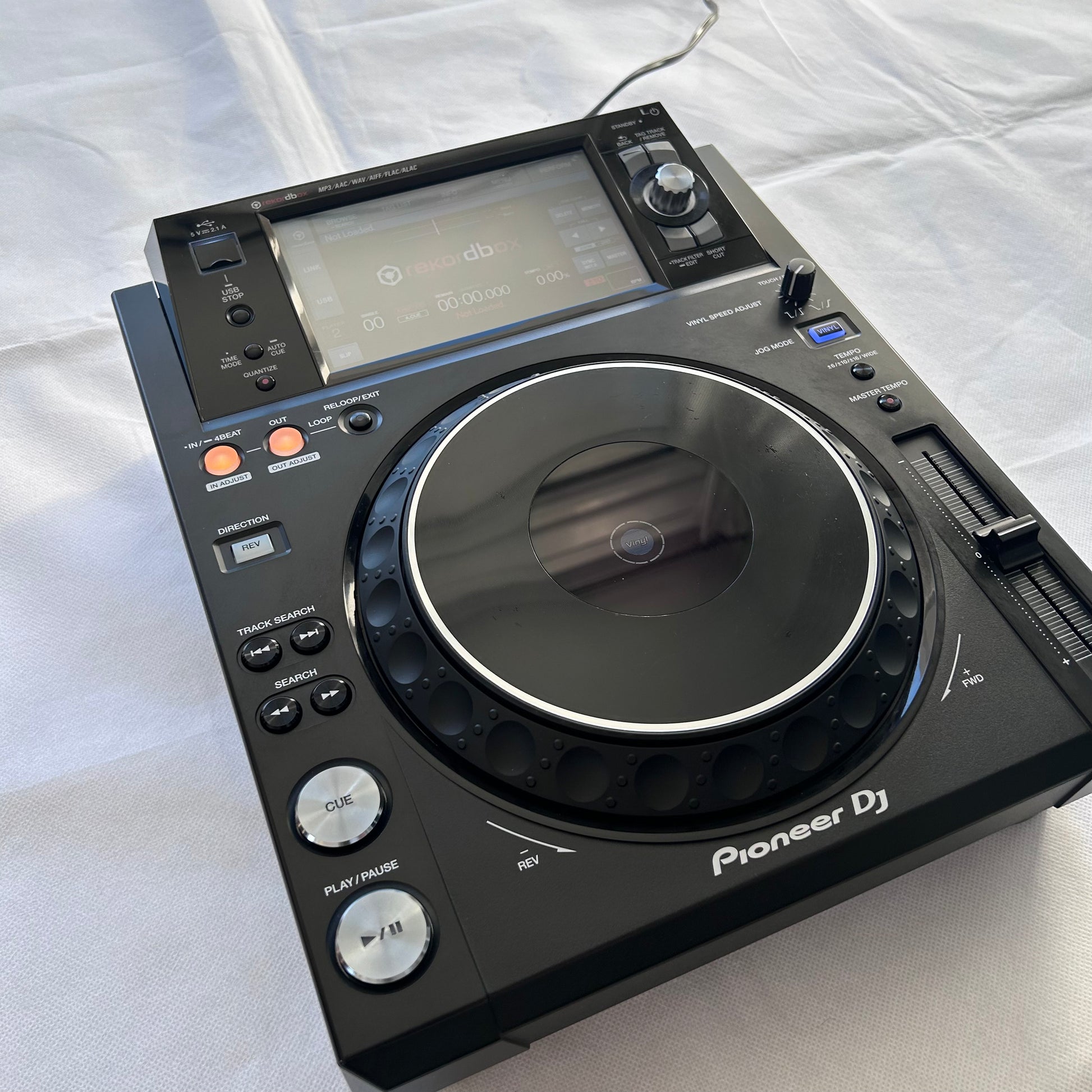 1x Pioneer XDJ 1000MK2 & Decksaver Single - Turntable Trader 