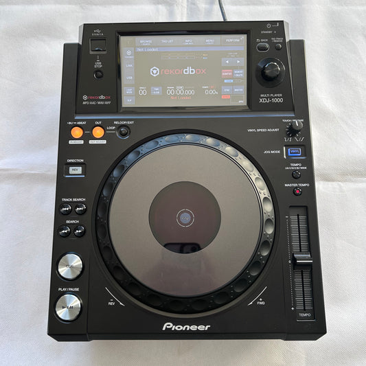 1x Pioneer XDJ 1000MK1 & Decksaver Single - Turntable Trader 