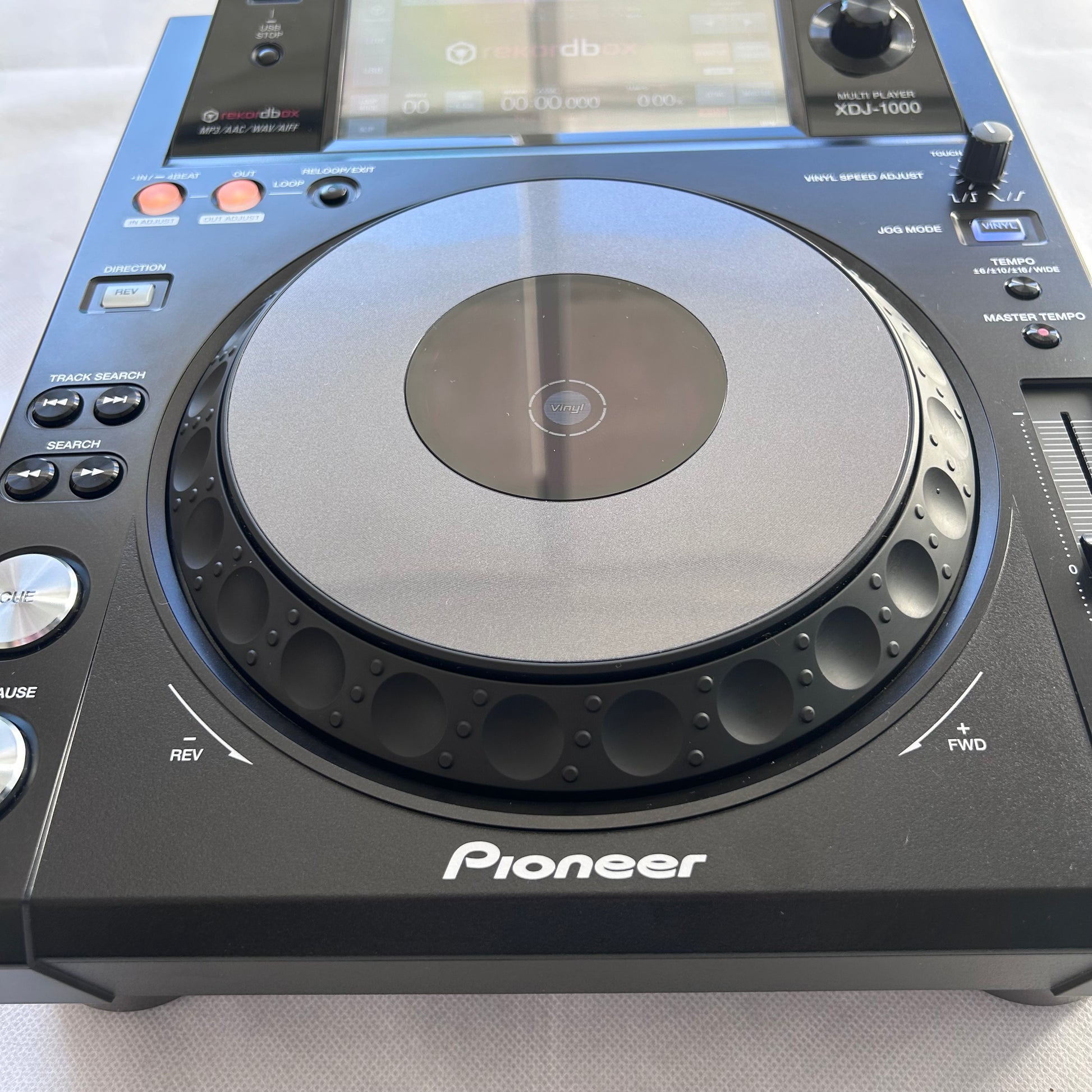 1x Pioneer XDJ 1000MK1 & Decksaver Single - Turntable Trader 