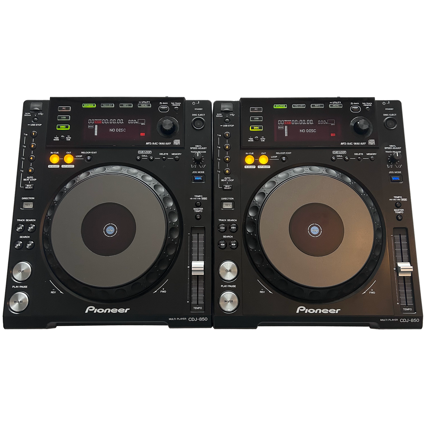 2x Pioneer CDJ 850-K