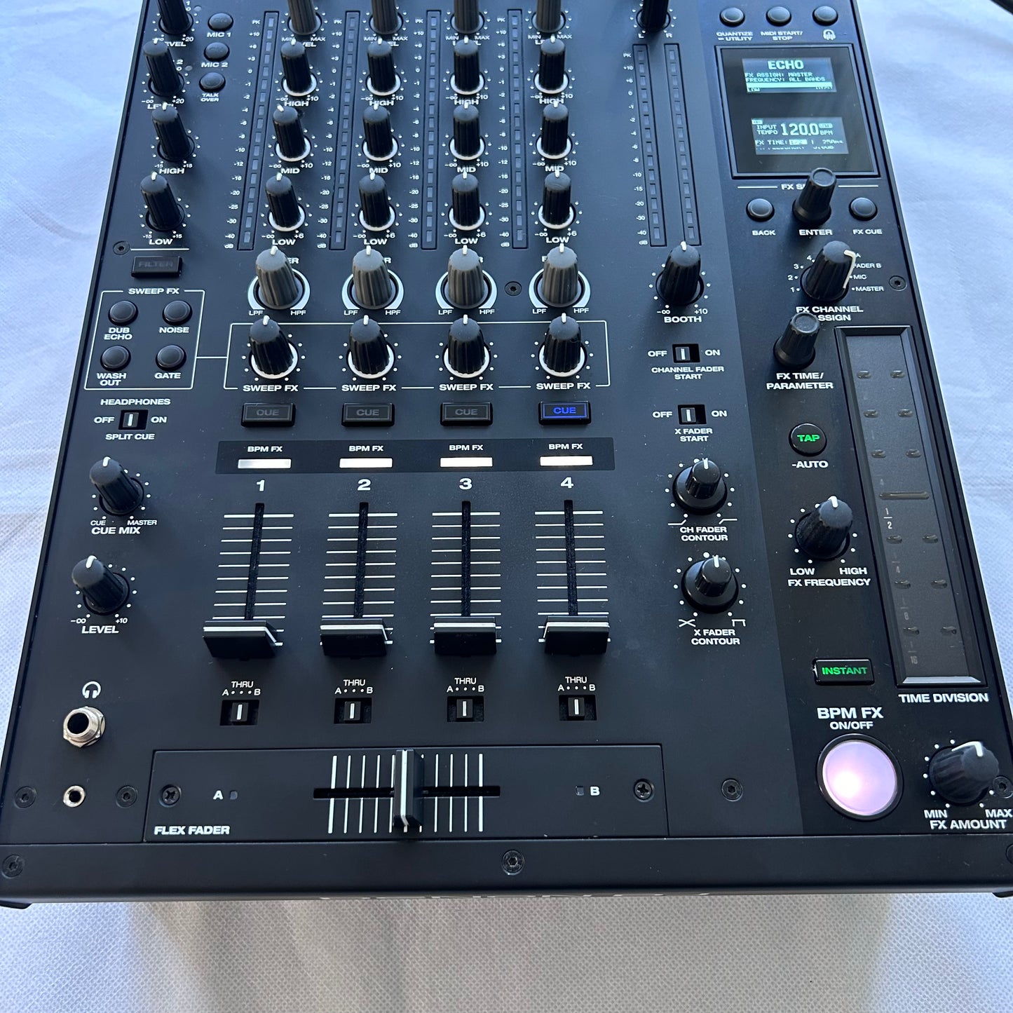 Denon X1850 Prime Mixer - Professional 4-Channel DJ Mixer - Turntable Trader 