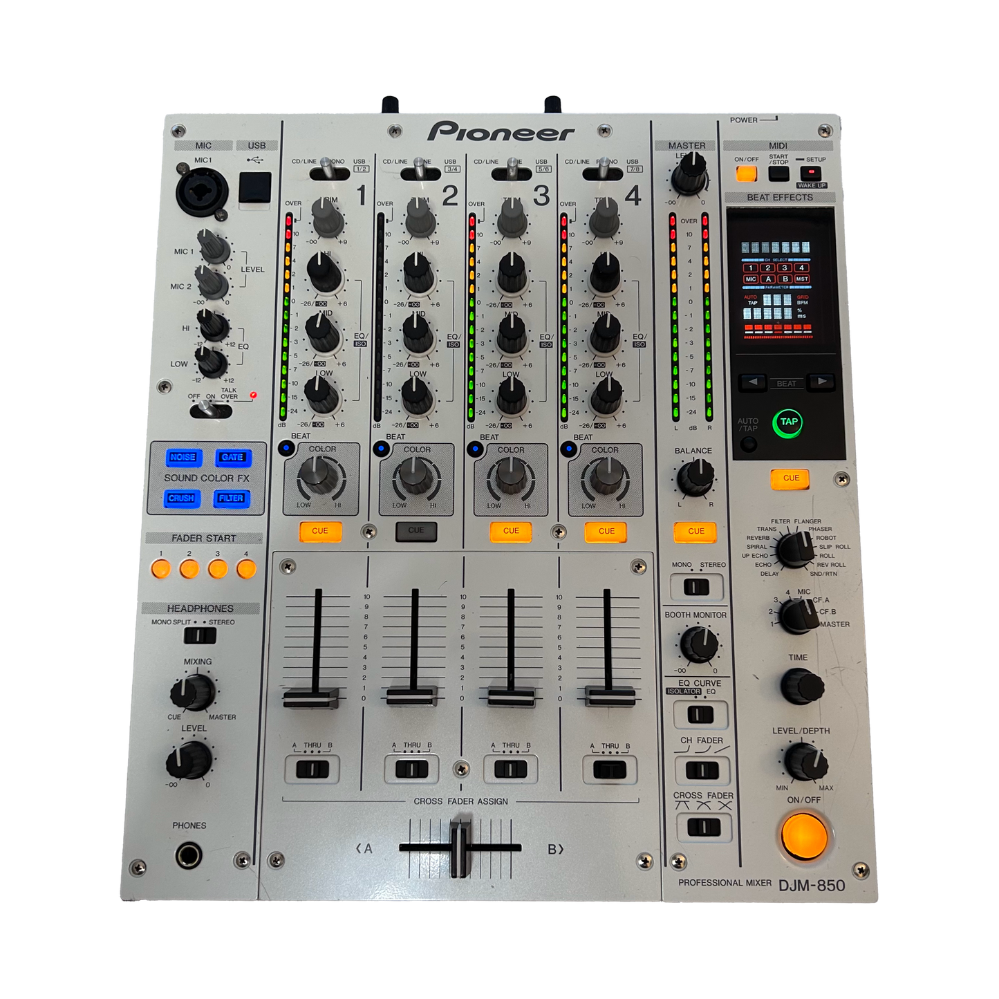 Pioneer DJM 850 Professional DJ Mixer & Flightcase