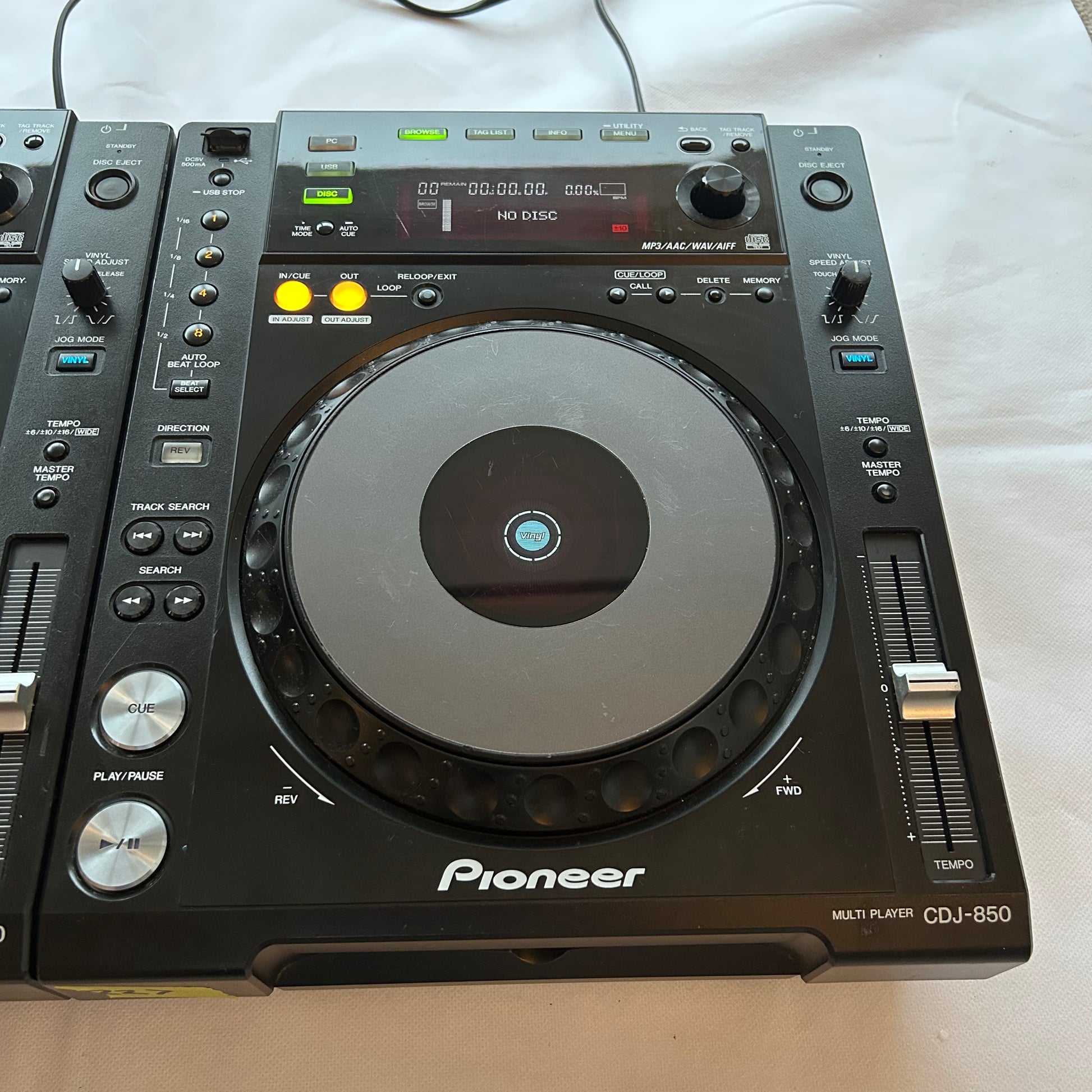 Used Pioneer CDJ 850-K Pair - Professional DJ Media Players for sale at Turntable Trader – Refurbished DJ Equipment