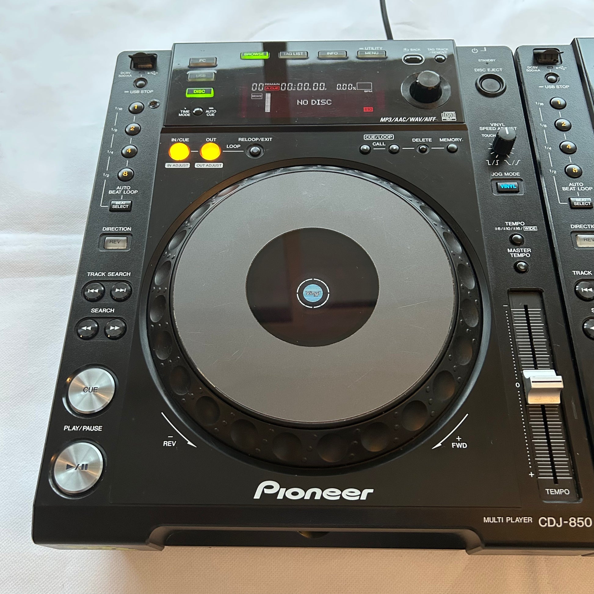 Used Pioneer CDJ 850-K Pair - Professional DJ Media Players for sale at Turntable Trader – Refurbished DJ Equipment