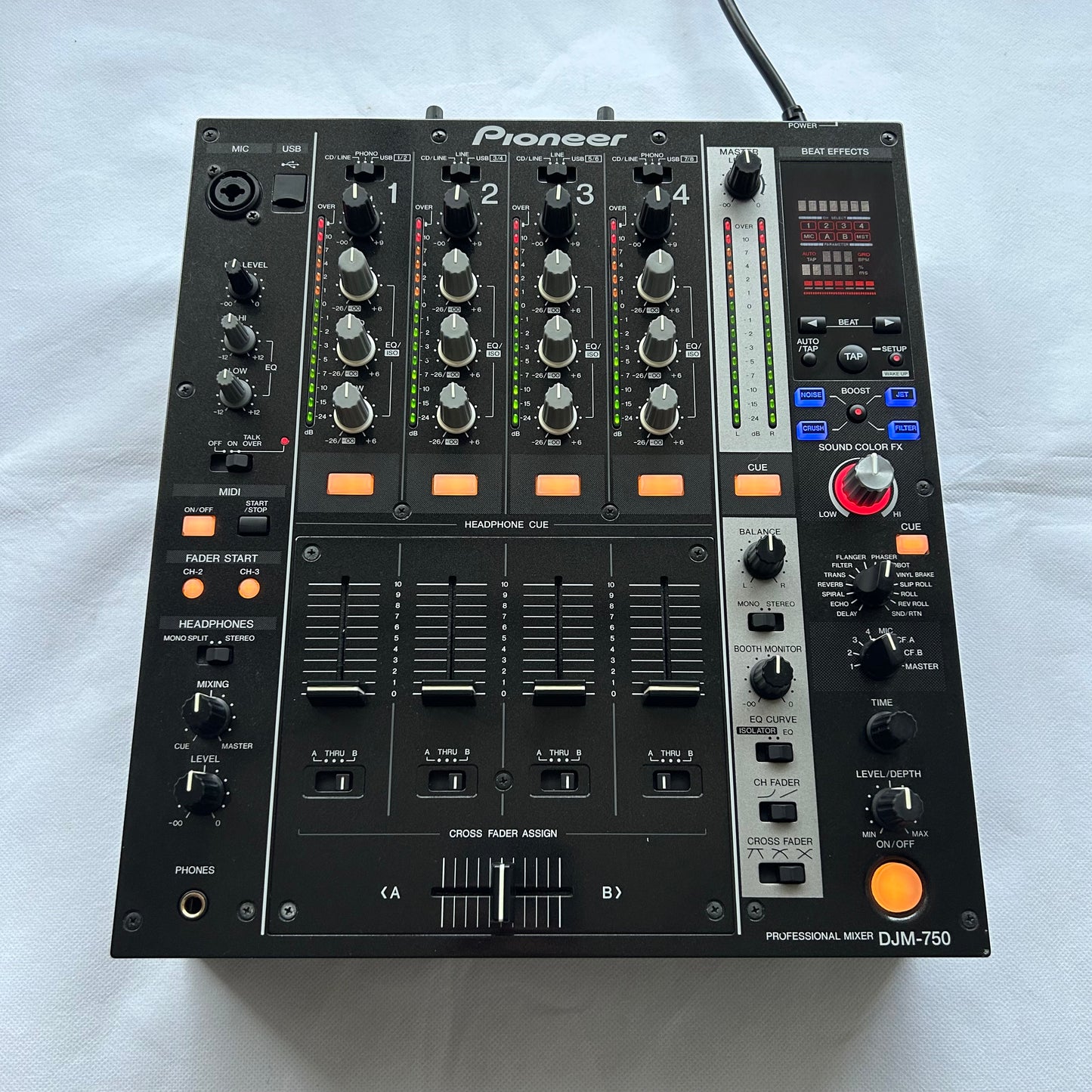 Pioneer DJ DJM 750 - Professional 4-Channel DJ Mixer - Turntable Trader 