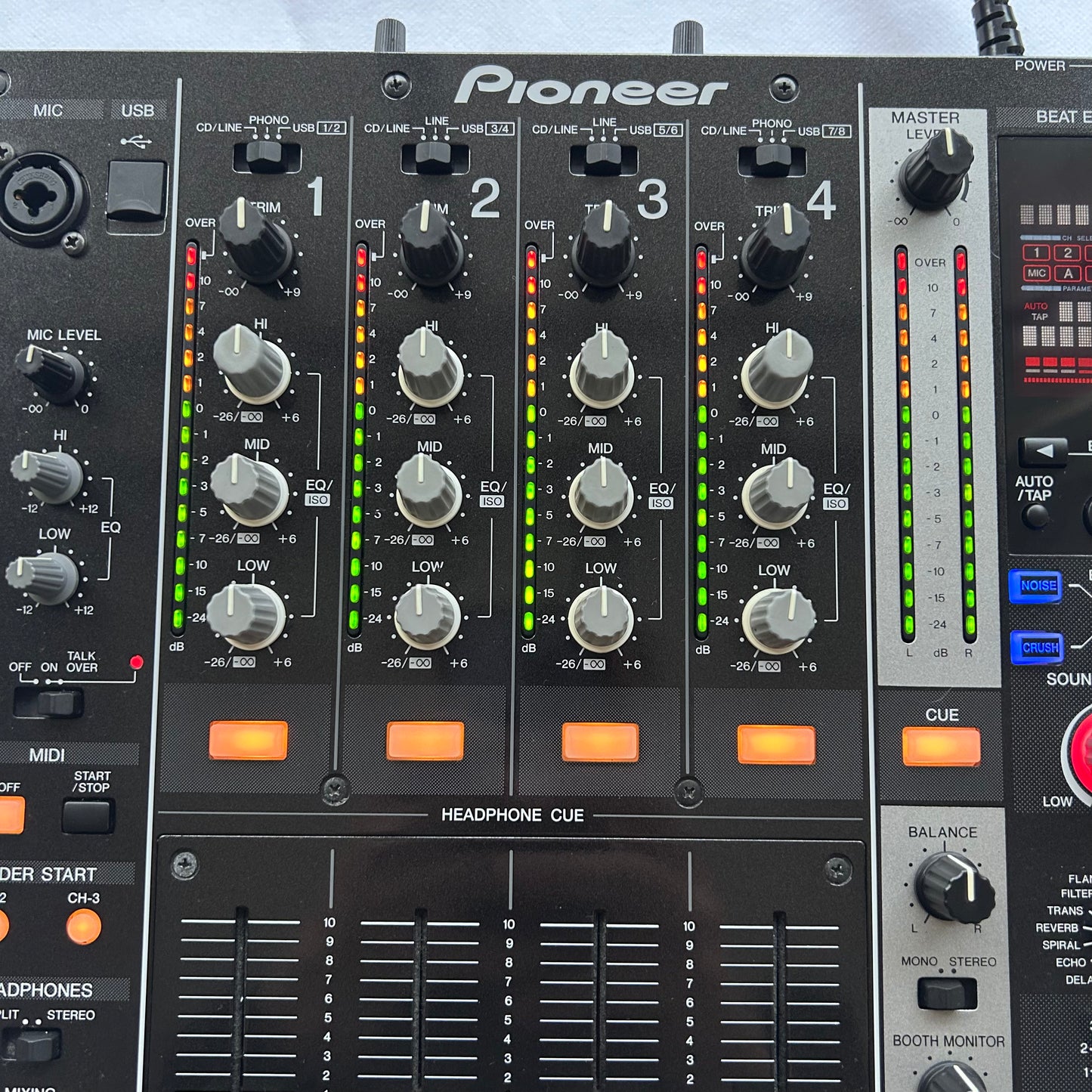 Pioneer DJ DJM 750 - Professional 4-Channel DJ Mixer - Turntable Trader 