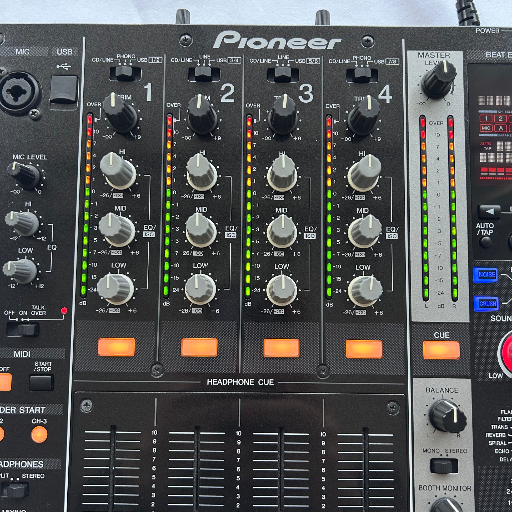 Pioneer DJ DJM 750 - Professional 4-Channel DJ Mixer - Turntable Trader 