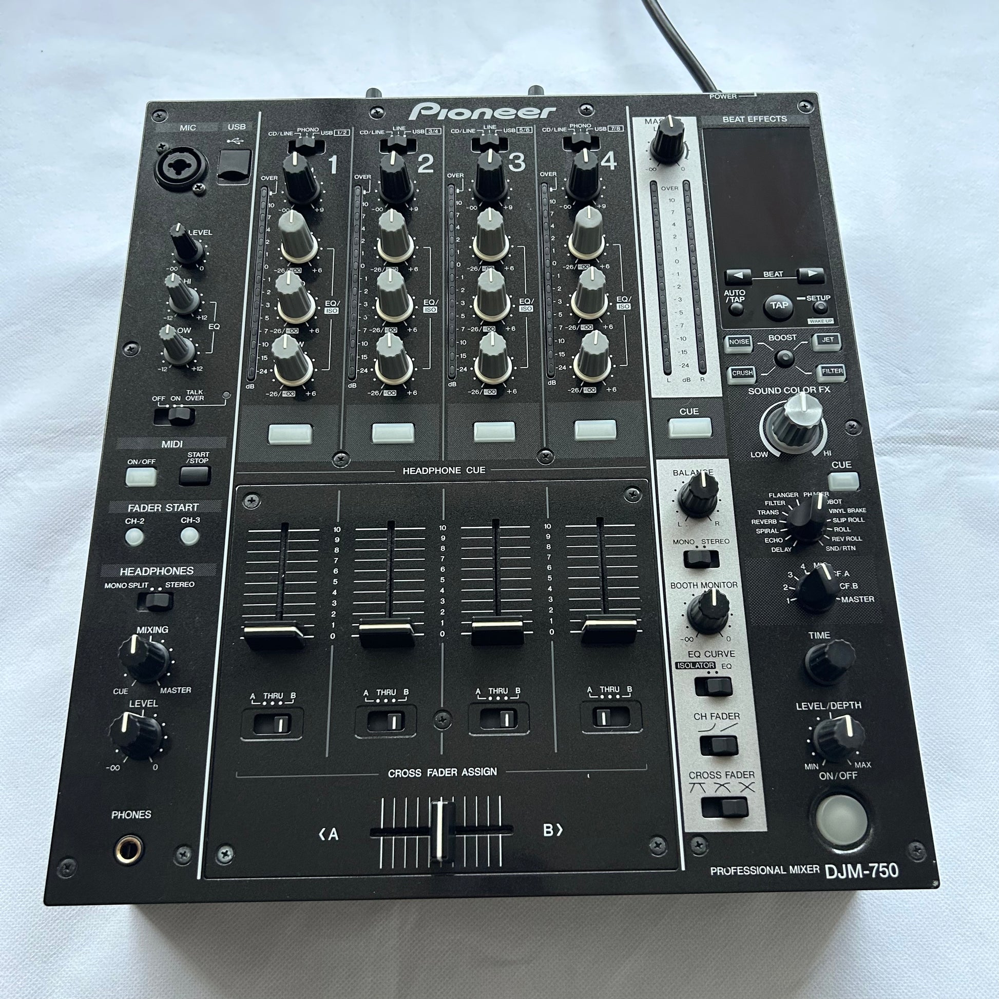 Pioneer DJ DJM 750 - Professional 4-Channel DJ Mixer - Turntable Trader 