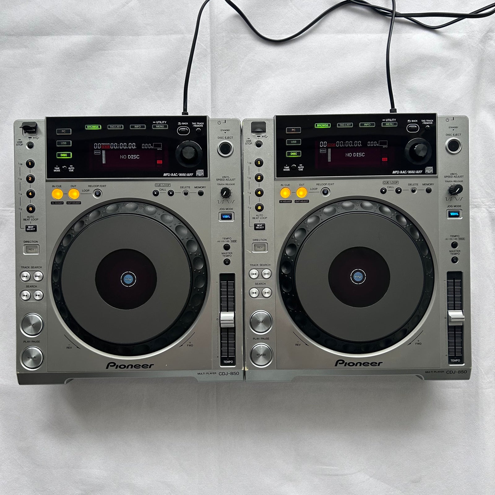 Pioneer CDJ-850 Pair - Professional DJ Players - FREE 24H Shipping