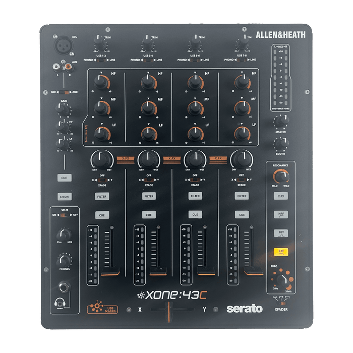Allen & Heath XONE:43C - 4+1 Channel DJ Mixer - Turntable Trader