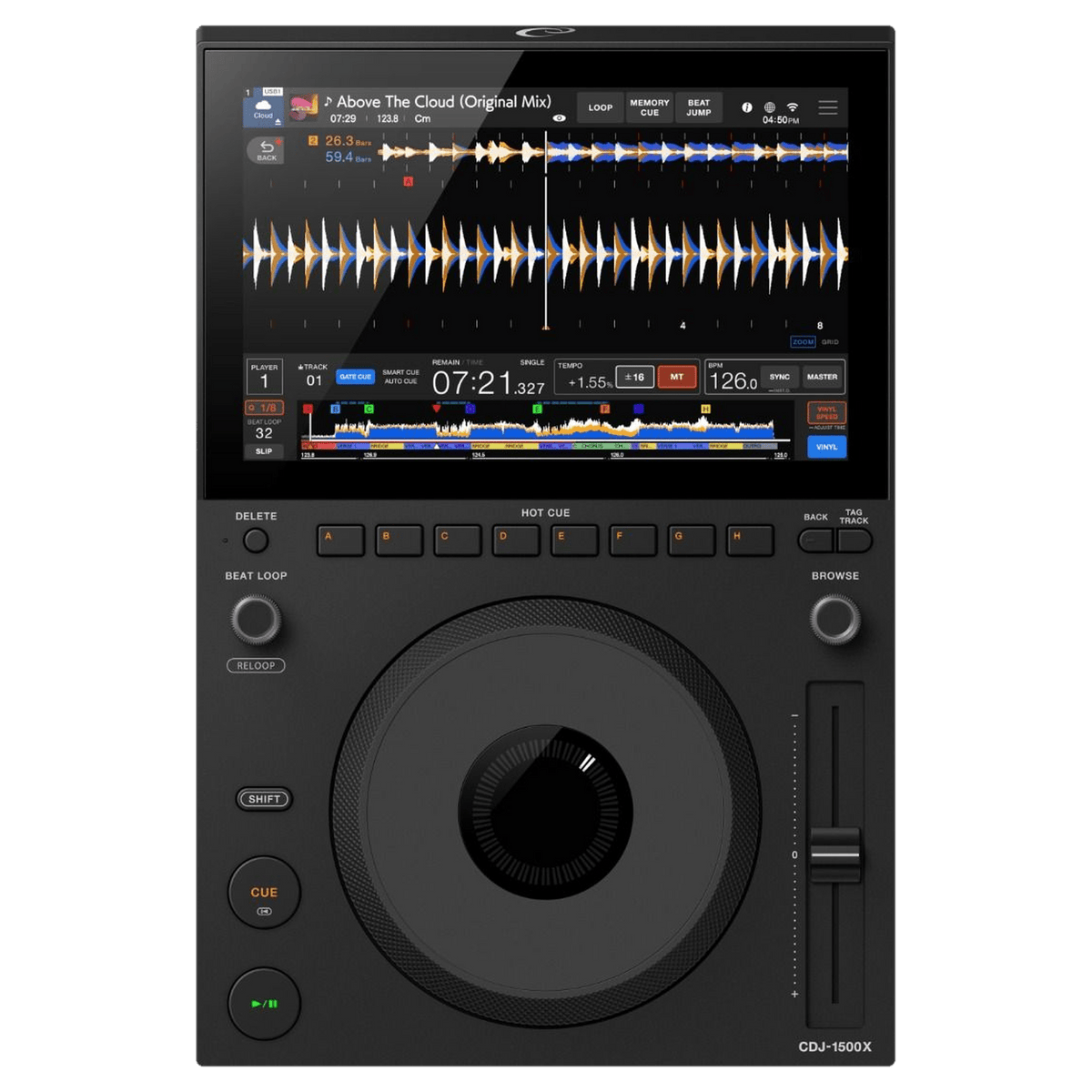 AlphaTheta CDJ 1500X DJ multi player, top view