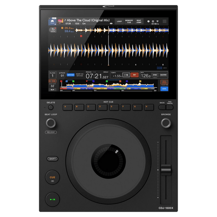 AlphaTheta CDJ 1500X DJ multi player, top view
