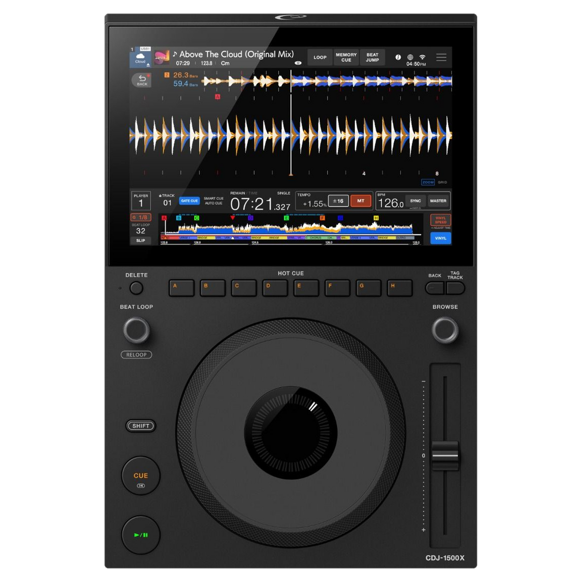 AlphaTheta CDJ 1500X DJ multi player, top view