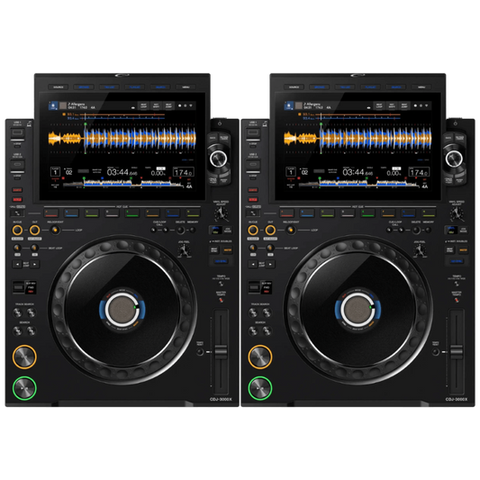 AlphaTheta CDJ 3000X Pair - Professional DJ Multi-Players